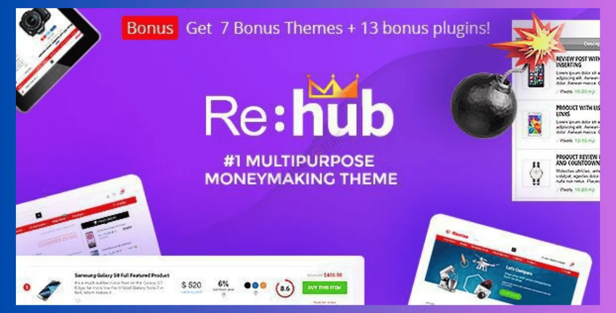 Rehub  – Price Comparison, Multi Vendor Marketplace WordPress Theme [GPL VERSION]