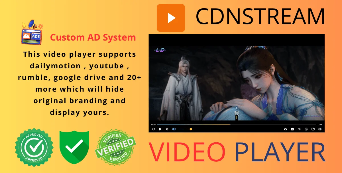Video Player with Custom Ads System Demo
