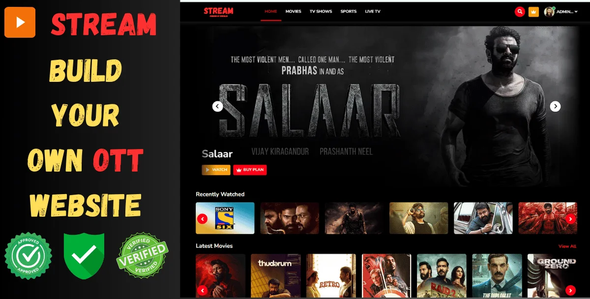 Video Streaming Website Demo